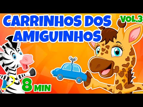 Carrinhos dos Amiguinhos Vol. 3 - Giramille 8 min | Desenho Animado Musical