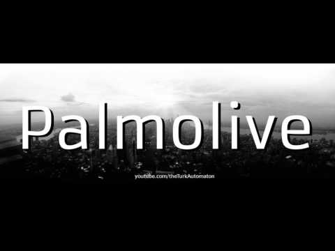How to Pronounce Palmolive in German