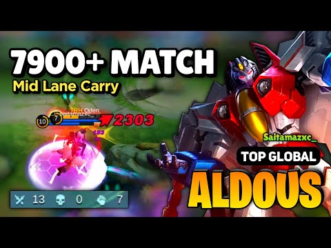 MIDLANE CARRY! Aldous Best Build 2023 [ Aldous Top Global Gameplay ] By Saitamazxc_- Mobile Legends