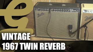Video thumbnail for Vintage 1967 Fender Twin Reverb by Guitarsenal