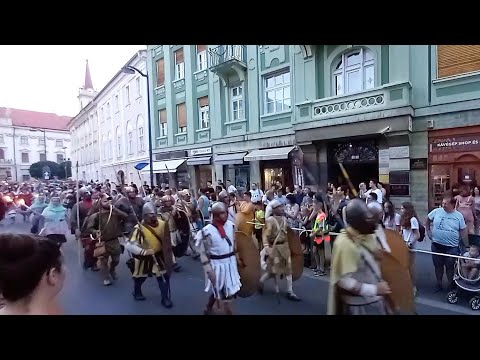 SAVARIA HISTORICAL CARNIVAL PARADE. Szombathely Vas Hungary
