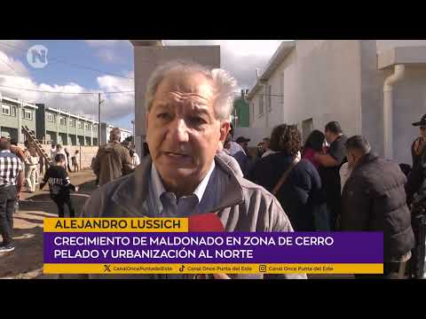 ALEJANDRO LUSSICH, AVANCES EN EL REALOJO DEL ASENTAMIENTO LOS EUCALIPTUS
