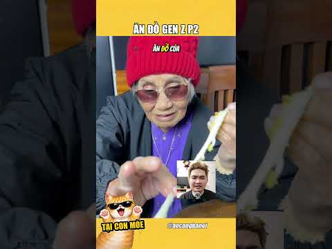 Cụ bà ăn đồ giới trẻ P2