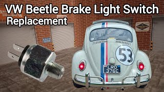 VW Beetle Brake Light Switch Replacement. Quick and Easy.