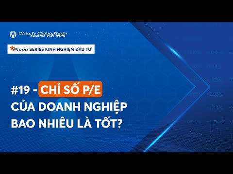 #19 – CHỈ SỐ P/E CỦA DOANH NGHIỆP BAO NHIÊU LÀ TỐT?