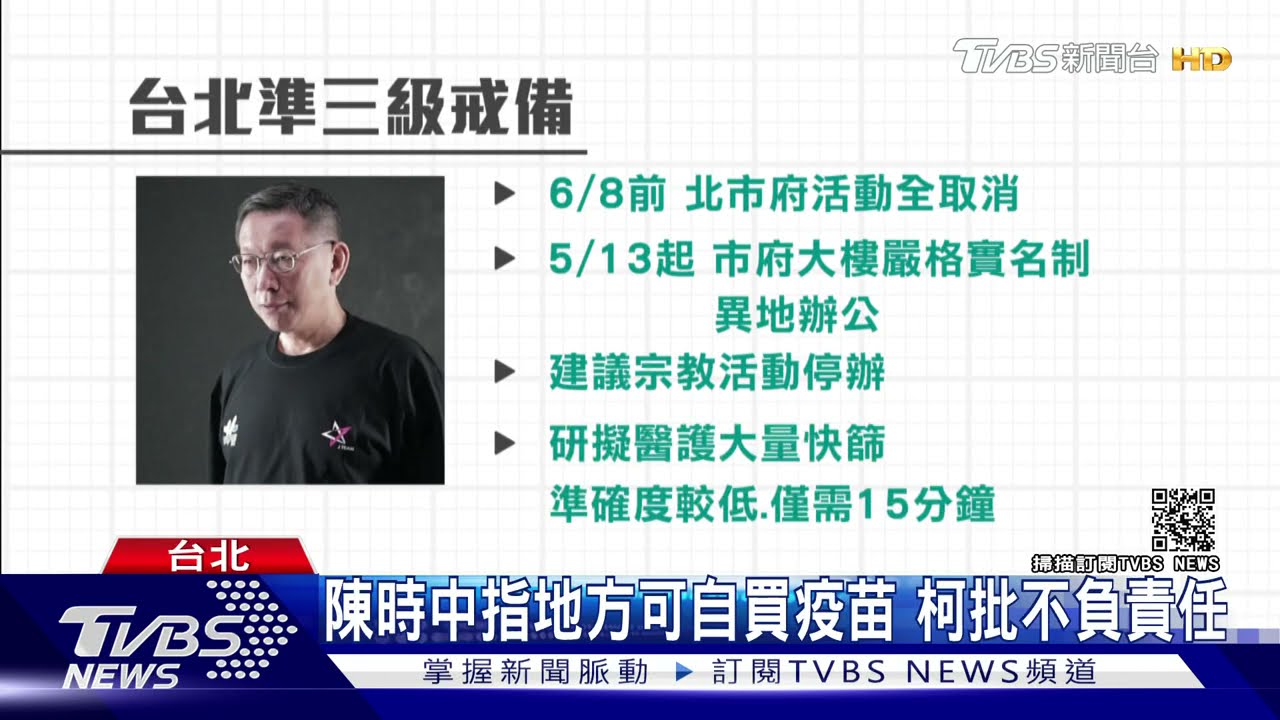 一年半來最嚴重！　台北準3級防疫、柯文哲擬醫護大量快篩