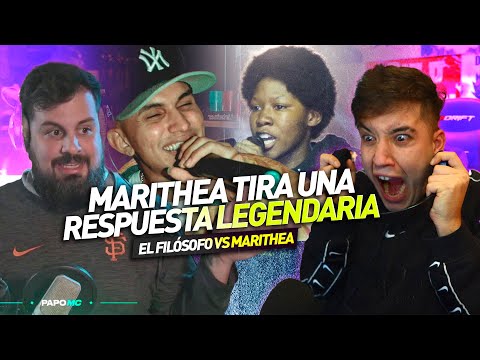 ¡QUÉ BARBARIDAD DE RIMA DE MARITHEA! REACCIÓN CON PAPO A MARITHEA VS FILÓSOFO RED BULL COLOMBIA 2020