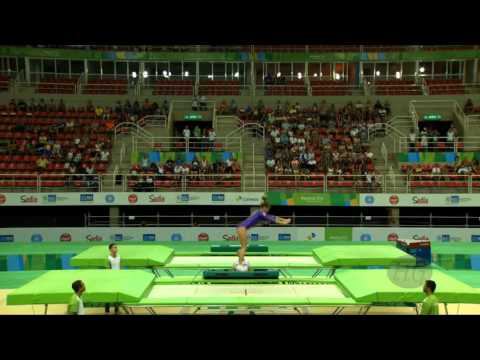 KOCHESOK Susana (RUS) - 2016 Olympic Test Event, Rio (BRA) - Individual Final Trampoline Routine 1