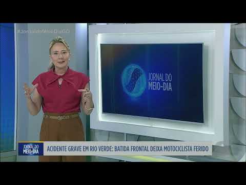 Motociclista fica ferido após batida frontal em Rio Verde