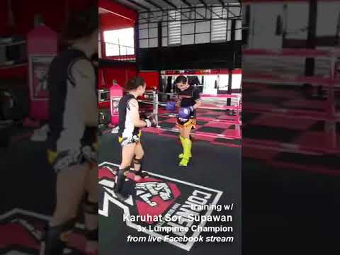 Training w/ Karuhat Sor. Supawan - "Hands Down" movement