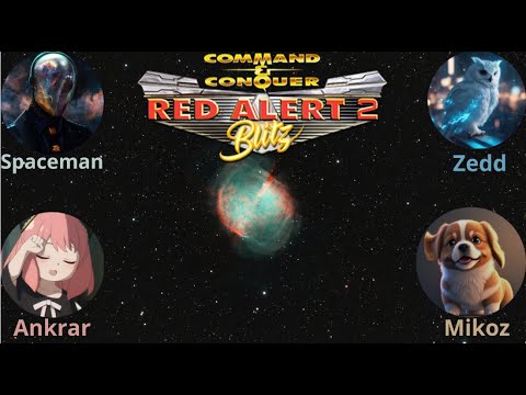 Red Alert 2 blitz 2v2 Zedd & Palacio vs Spaceman & Ankarar