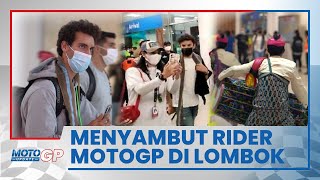 Video Momen Pebalap MotoGP 2022 Disambut Iringan Musik 'Gendang Beleq' saat Tiba di Bandara Lombok