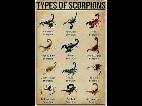 Types Of Scorpion Arizona Bark Scorpion Part 01🦂#types #scorpion #kalajengking