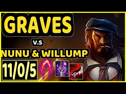 LUROX (GRAVES) vs NUNU & WILLUMP - 11/0/5 KDA JUNGLE GAMEPLAY - EUW Ranked GRANDMASTER