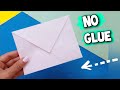 PAPER ENVELOPE NO GLUE SIMPLE EASY PAPER ENVELOPE ORIGAMI