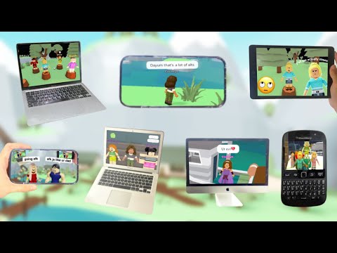 USING 7 DEVICES TO WIN TOTAL ROBLOX DRAMA