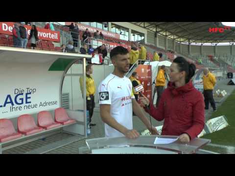 29. Spieltag: Interviews nach dem Spiel Hallescher FC- SC Fortuna Köln