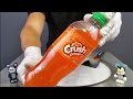ASMR Ice Cream Rolls Crush Orange Soda How To Make Ice Cream Rolls