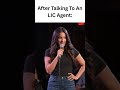 "Talking to LIC Agents Be Like... 💀😂 #shorts" #relatable #comedyshorts #funnyvideo #girlcomedy