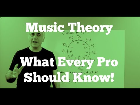 Music Theory Lecture - What Every Pro Musician Needs To Know