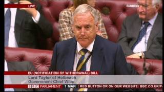 House of Lords acrimonious scenes