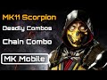 MK Mobile MK11 Scorpion Deadly Combos With Special Attacks
