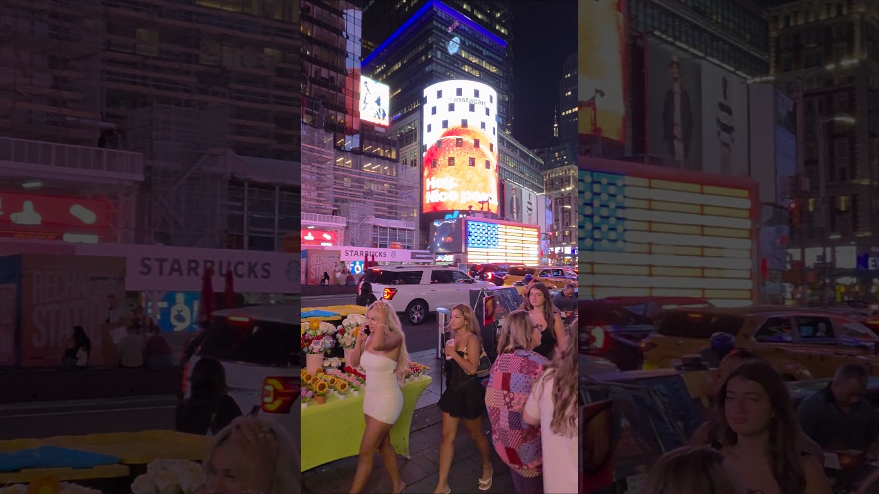 Night Walk in Times Square NYC🗽🇺🇸 | 4K Walk in New York City #NYCvibes #timessquare #nyc #manhattan