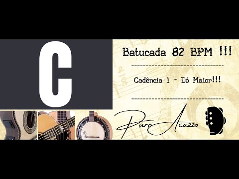 Batucada 82 BPM - Cadência 1 - Quadrado de Dó Maior com Subída.