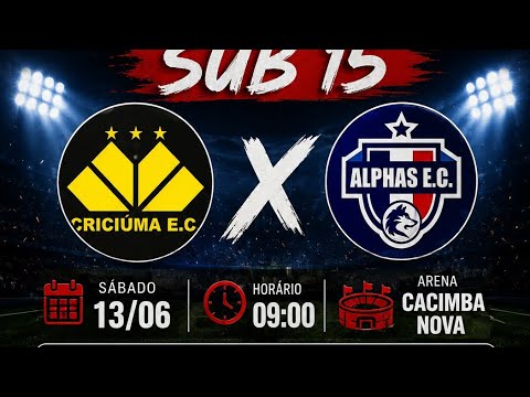 COPA PARAÍBA SUB 15 ETAPA MONTEIRO - CRICIÚMA X ALPHAS - AO VIVO COM IMAGENS