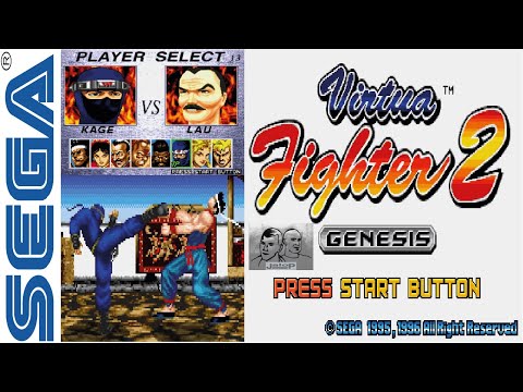 Virtua Fighter 2 Sega Genesis/Mega Drive - C&M Playthrough