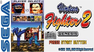 Virtua Fighter 2 Sega Genesis/Mega Drive - C&M Playthrough
