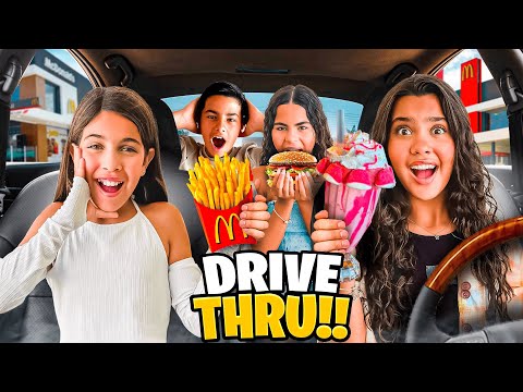 ORDERING AND EATING EVERYTHING THE CAR IN FRONT ORDERED IN THE DRIVE THRU!