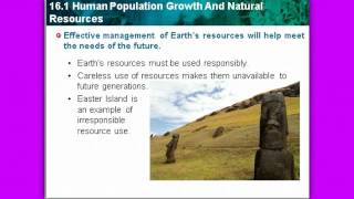 Human Population Growth & Natural Resources