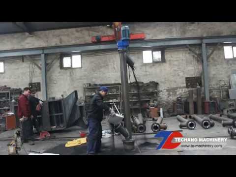 Vertical Screw Conveyor Machine Demonstration