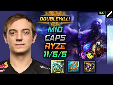 Ryze Mid Build Caps Rod of Ages Phase Rush - LOL EUW Challenger Patch 13.17