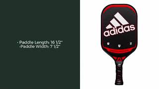 Video thumbnail: adidas ESSNOVA CARBON ATTK Middleweight Carbon Fiber Pickleball Paddle