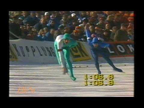 World Championships Allround Innsbruck 1990 - 1500 m Spielmann - Zakarias