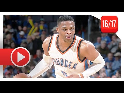 Russell Westbrook Triple-Double Highlights vs Lakers (2017.02.24) - 17 Pts, 17 Ast, 18 Reb