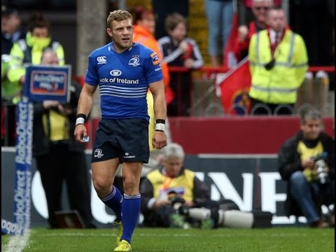 Ian Madigan gets yellow card for professional foul Munster v Leinster 5th Oct 2013