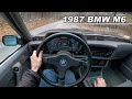 Driving The 1987 BMW M6 Revving Out A German Icon POV Binaural Audio