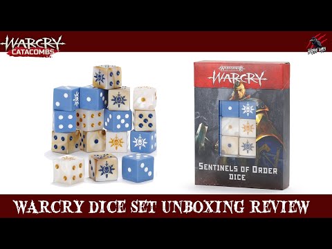 WARCRY DICE SET SENTINELS OF ORDER - Unboxing Review With Comparison To ALL Other Warcry Dice Sets
