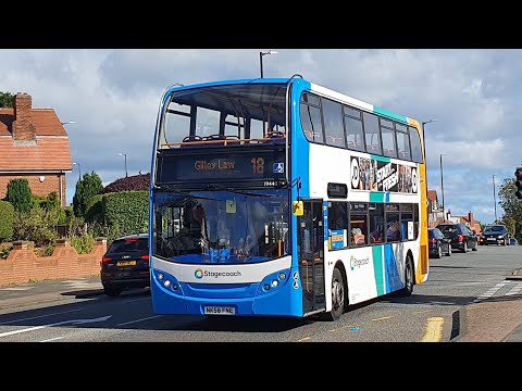 Journey on Route E2 | NK58FNE/19440 - Stagecoach North East: Dennis Trident 2/ADL Enviro 400