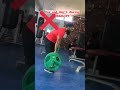 Do's and don't during deadlift in gym