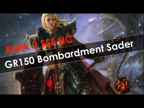 Diablo 3 Season 25 Bombardment Crusader GR150 Rank 2 Solo Self Found Hardcore