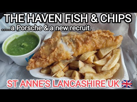The HAVEN traditional FISH & CHIPS restaurant LYTHAM ST ANNE'S LANCASHIRE. England UK BRITISH FOOD 