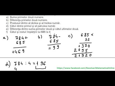 Clasa a V-a - Teste de evaluare initiala - test 1 (partea I)