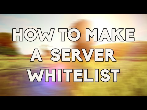 How To Create A Minecraft Server Whitelist [1.9] [1.8]