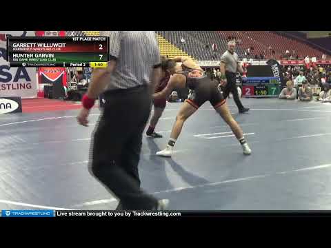 152 Lbs 1st Place Match - Hunter Garvin, Big Game Wrestling Club Vs Garrett Willuweit, Marshfield