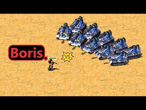 Boris vs 10 Tank Destroyers - Red Alert 2