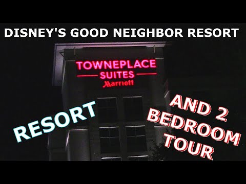 TOWNEPLACE SUITES by Marriot. Disney's Good Neighbor Resort and 2 Bedroom Tour in Orlando